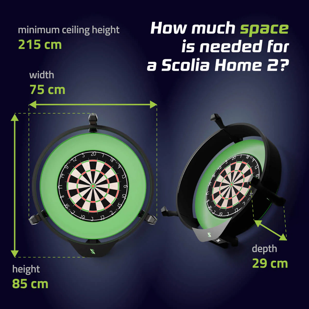 Scolia Home 2 Autoscoring System inkl. Lichtring (Lieferzeit aktuell 4 - 8 Wochen!)