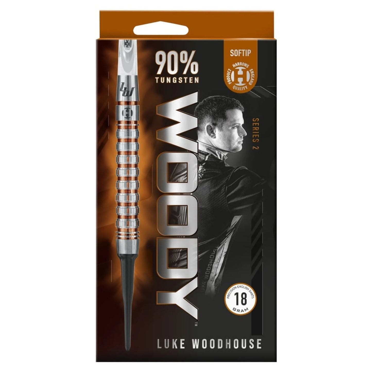 Harrows Luke Woodhouse Series 2 90% Softdarts 18g