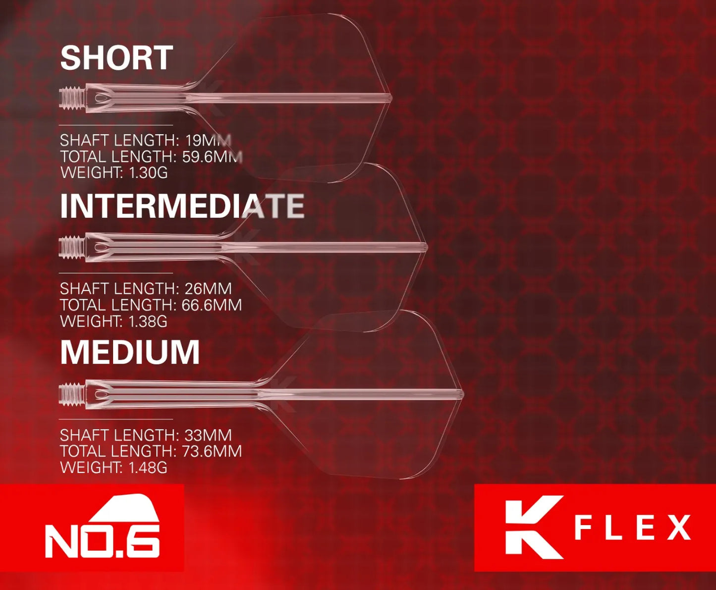 Target K-Flex Flight/Shaft-System Red No6 SHORT