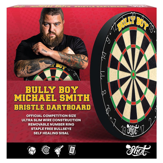 Shot Michael Smith Bully Boy Bristle Dartboard