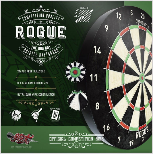 Shot Rogue Bristle Dartboard