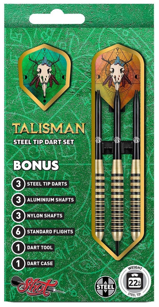 Shot Talisman Steel-Dart Set Brass in 24g