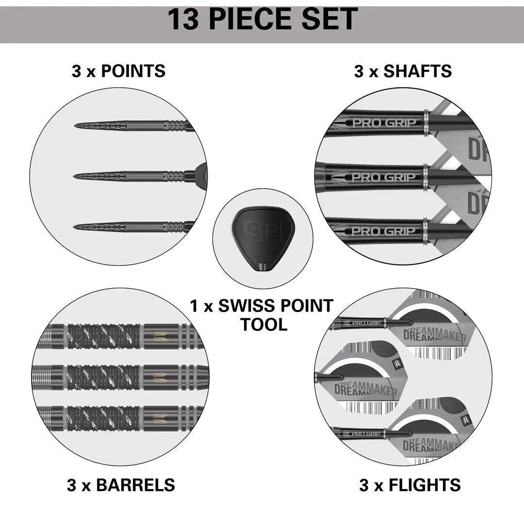 Target Dimitri Van Den Bergh X Echo Swiss Point Steeldarts in 24g