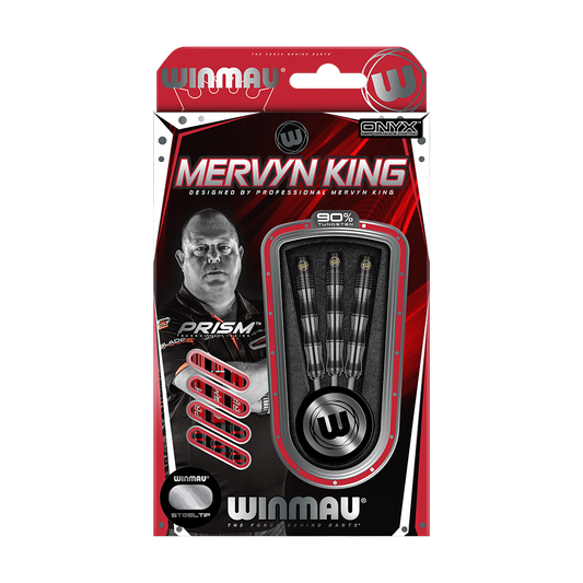 Winmau Mervyn King Onyx Steeldart 24g