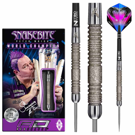 Reddragon Snakebite Peter Wright Euro 11 Element Silver Steeldart 20g