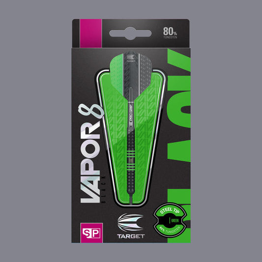 Target Vapor8 Black Green Swiss Point Steeldart 22g