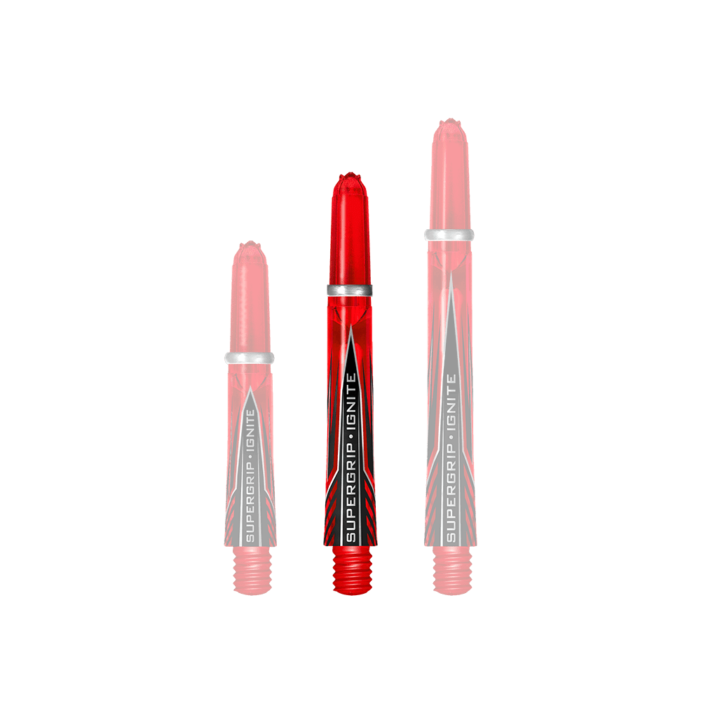 Harrows Shafts Supergrip Ignite Red Midi