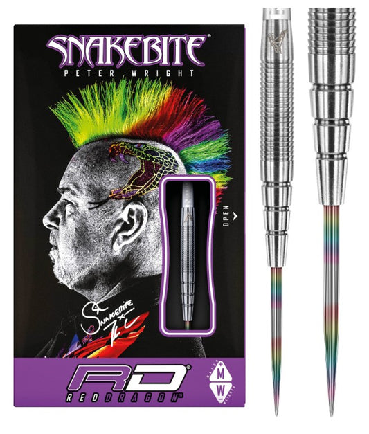 Reddragon Snakebite Peter Wright PL15 Silver Steeldart 22g