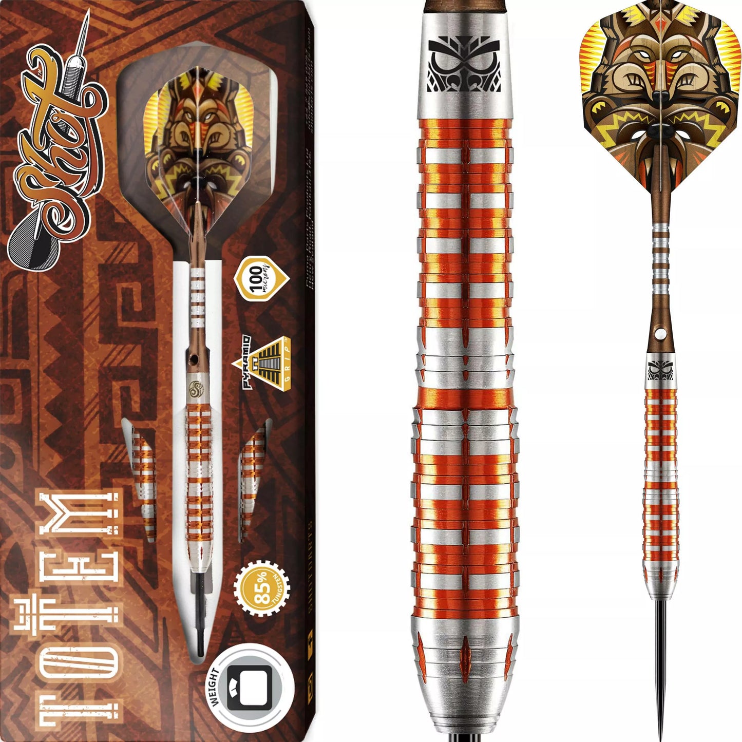 Shot Totem 3 85% Orange Steeldart 27g